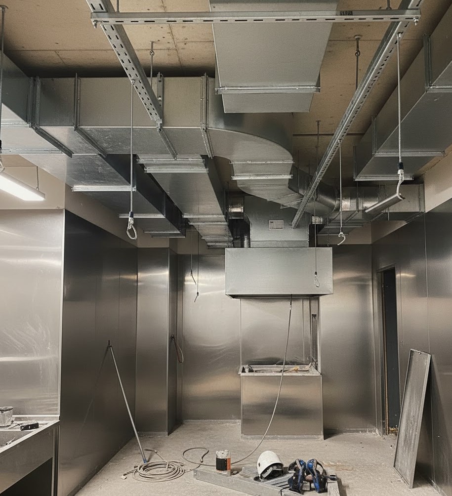 Instalación de Ductos de Lavavajillas – Hotel Embassy Suites Aruba